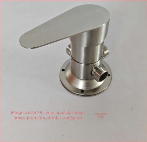 Ventil de amestec pentru duș pentru încălzitor solar – Tip A, aliaj, mic Tee; presiune de lucru 10; temperatura apei 100°C; debit la ieșire 10; aplicație: lavoar