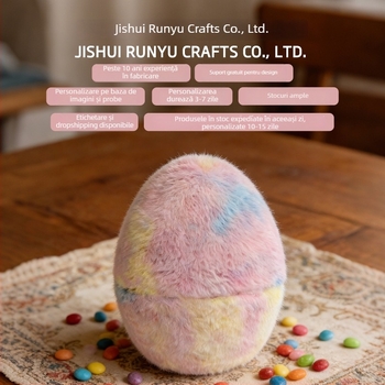 Ou Paște Misterios pentru Petreceri — Decorațiune din Plastic, Spațiu pentru Dulciuri, Personalizare și Imprimare Logo