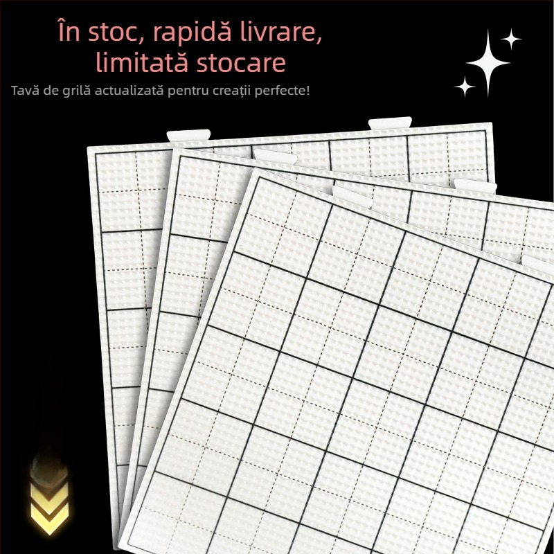 Placă pentru mărgele cu 52 și 104 pinteni, gravată, rezistentă la temperatură, anti-arzire și deformare