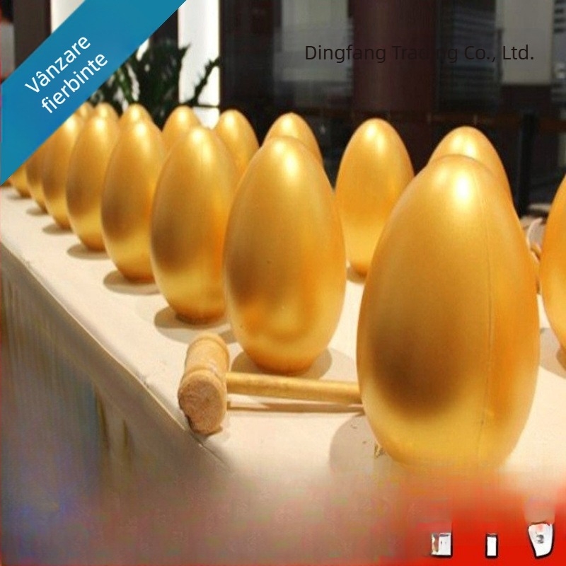 Suport de expunere pentru ouă din ipsos cu unealtă de spart ouăle, cod produs zy-12132, cadou pentru colegi sau prieteni