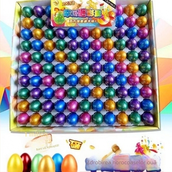 Ouă de Paște din plastic, pachet de 80 bucăți, fără personalizare, fără import, fără licență IP