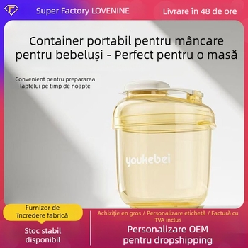 Royal Star cutie de ambalare cu două straturi, etanșă, pentru lapte praf și făină de orez — portabilă, pentru nou-născuți, cod produs 69030