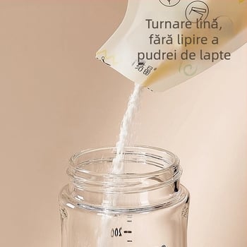 Geantă de depozitare a laptelui praf, de unică folosință, portabilă, etanșă pentru prospețime, 50 g PET+PE