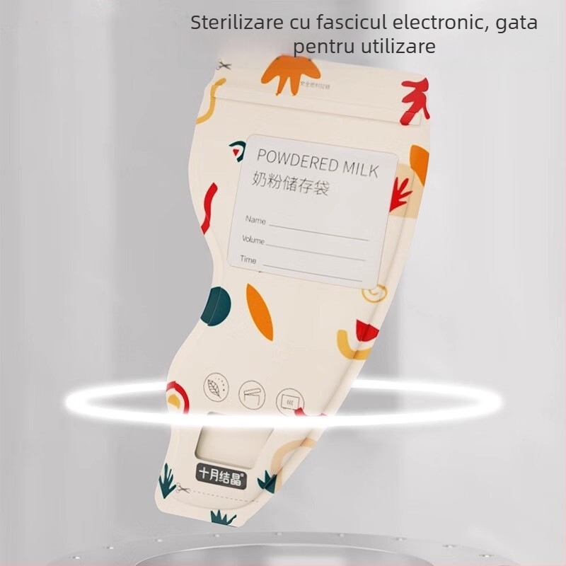 Geantă de depozitare a laptelui praf, de unică folosință, portabilă, etanșă pentru prospețime, 50 g PET+PE