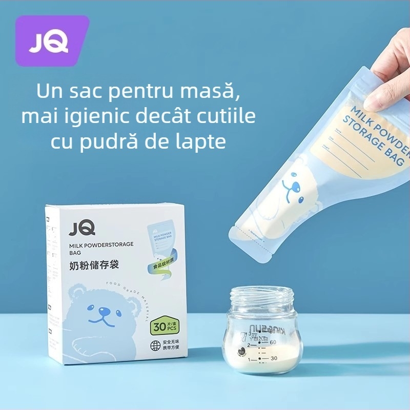 Geantă de depozitare a laptelui praf, de unică folosință, portabilă, etanșă pentru prospețime, 50 g PET+PE