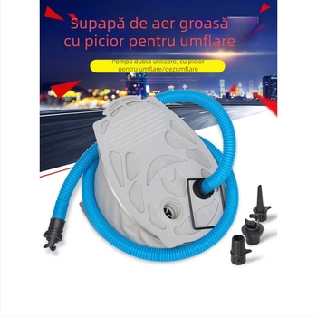 Pompă cu pedală pentru barcă gonflabilă – 0,8 kg, pompă de aer multifuncțională