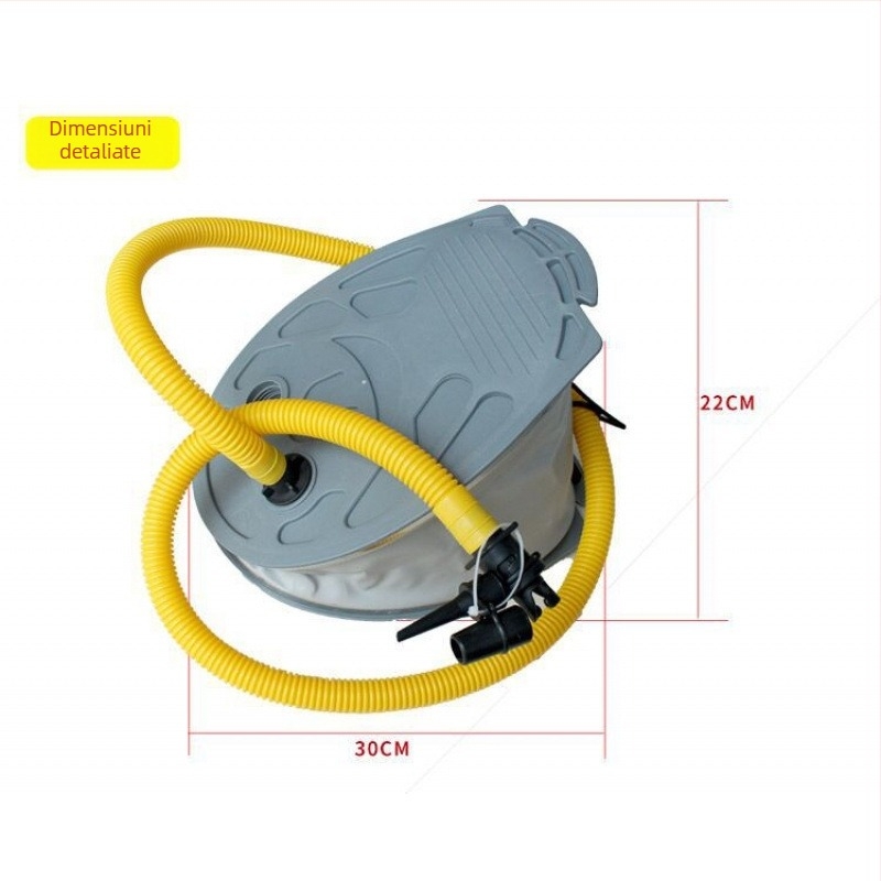 Pompă cu pedală pentru barcă gonflabilă – 0,8 kg, pompă de aer multifuncțională