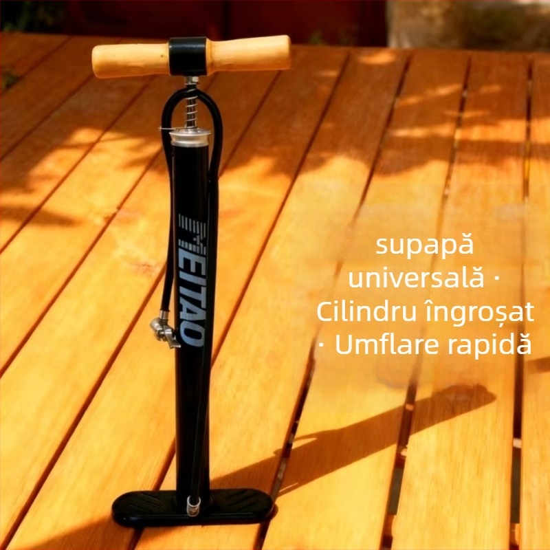 Pompă manuală pentru bicicletă, corp din fier, 0,8 kg, pentru biciclete