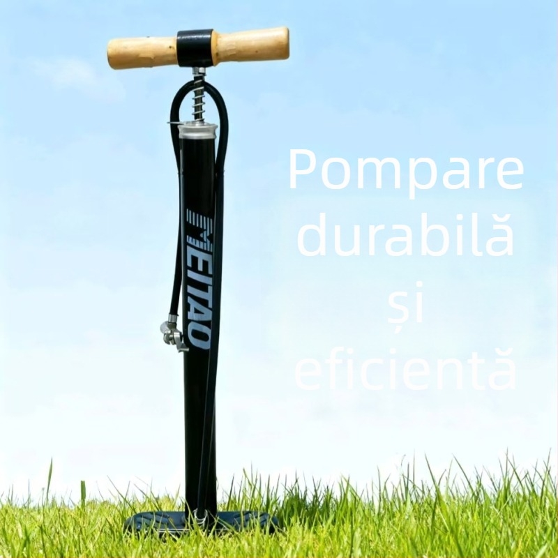 Pompă manuală pentru bicicletă, corp din fier, 0,8 kg, pentru biciclete