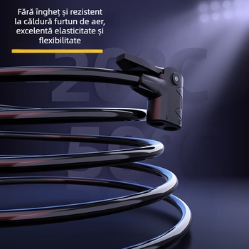 Pompa manuală pentru bicicletă Deli DL880002, portabilă, înaltă presiune