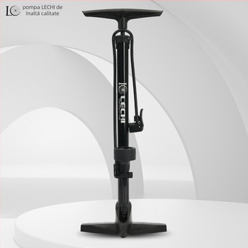 Pompa de podea din fier, manuală LC-3261, 160 psi, include duză pentru mingi și ac de umflat