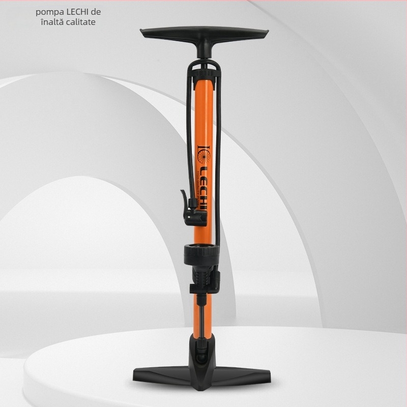 Pompa de podea din fier, manuală LC-3261, 160 psi, include duză pentru mingi și ac de umflat