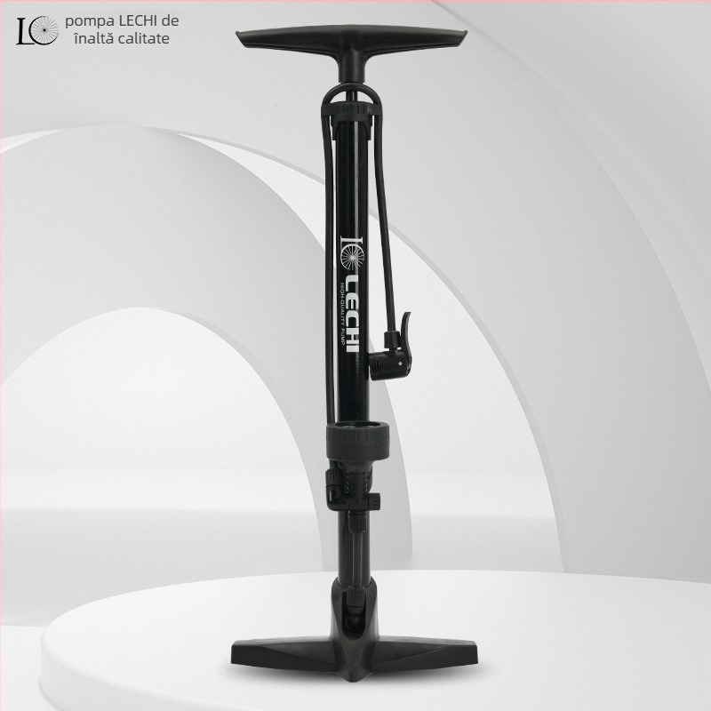 Pompa de podea din fier, manuală LC-3261, 160 psi, include duză pentru mingi și ac de umflat