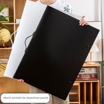 Carte de depozitare pentru puzzle, material PP, 12 pagini, grosime 1 mm, imprimare logo posibilă