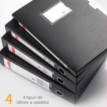 Cutie pentru documente din PP, model QP55, marcă Lidemei, grosimea materialului 0,8 mm, lățimea spatelui 20–75 mm