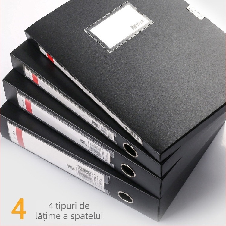 Cutie pentru documente din PP, model QP55, marcă Lidemei, grosimea materialului 0,8 mm, lățimea spatelui 20–75 mm