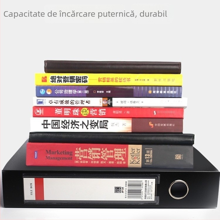 Cutie pentru documente din PP, model QP55, marcă Lidemei, grosimea materialului 0,8 mm, lățimea spatelui 20–75 mm