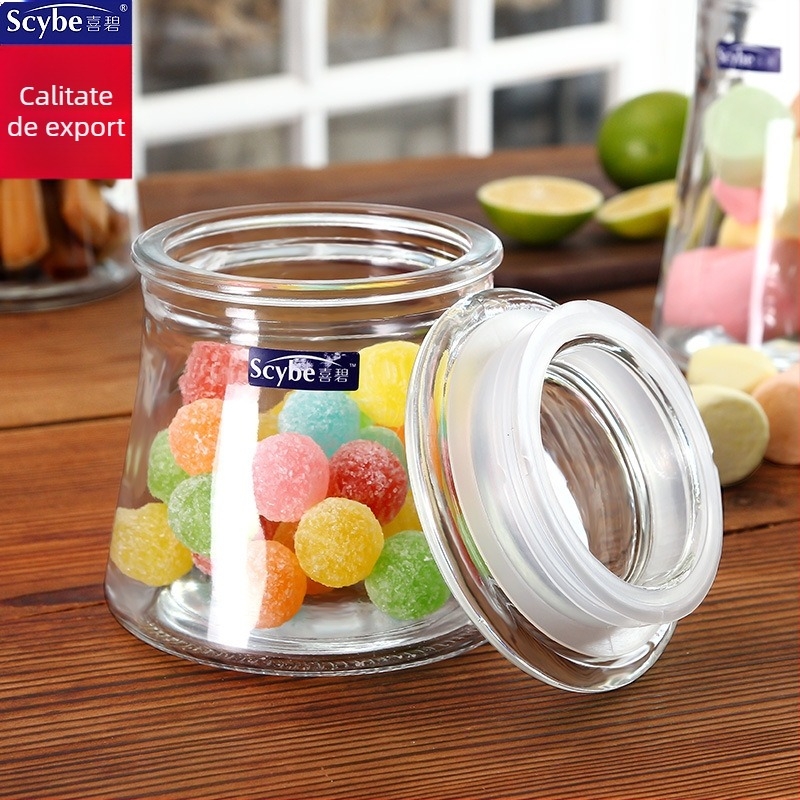 Borcan din sticlă pentru depozitare • Brand: scybe/Xibi • Material: Sticlă • Capacitate: 650–1200 ml • Stil: Modern simplu