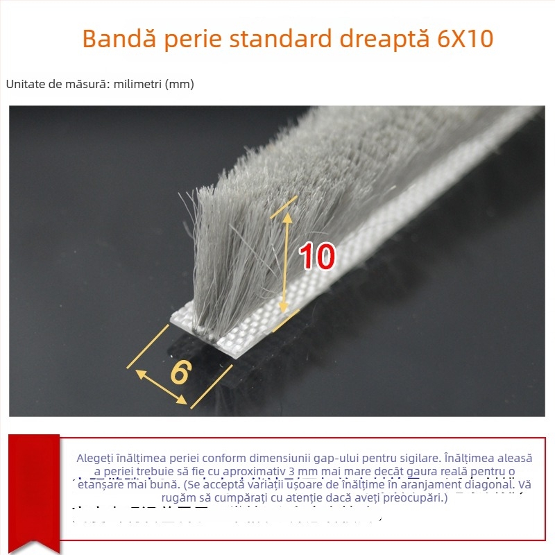 Bandă etanșare pentru uși și ferestre, aliaj de aluminiu, model YL-MTPT, rezistență la uzură și la îmbătrânire, etanșare, rezistență la impact și izolare fonică