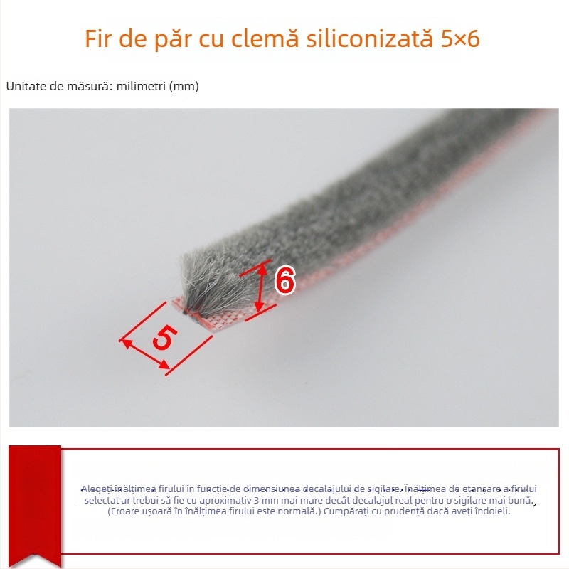Bandă etanșare pentru uși și ferestre, aliaj de aluminiu, model YL-MTPT, rezistență la uzură și la îmbătrânire, etanșare, rezistență la impact și izolare fonică