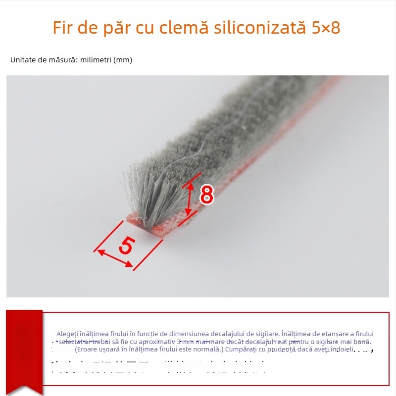 Bandă etanșare pentru uși și ferestre, aliaj de aluminiu, model YL-MTPT, rezistență la uzură și la îmbătrânire, etanșare, rezistență la impact și izolare fonică
