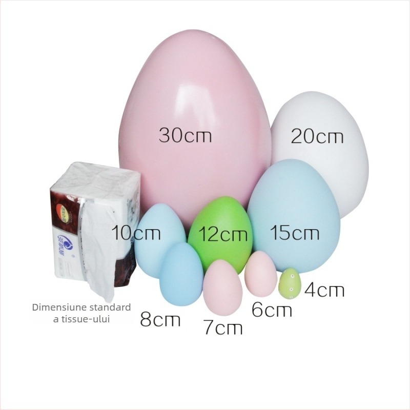 Ouă de Paște din plastic cu șnur pentru agățat, pictură DIY graffiti pentru copii, imprimare logo, personalizare