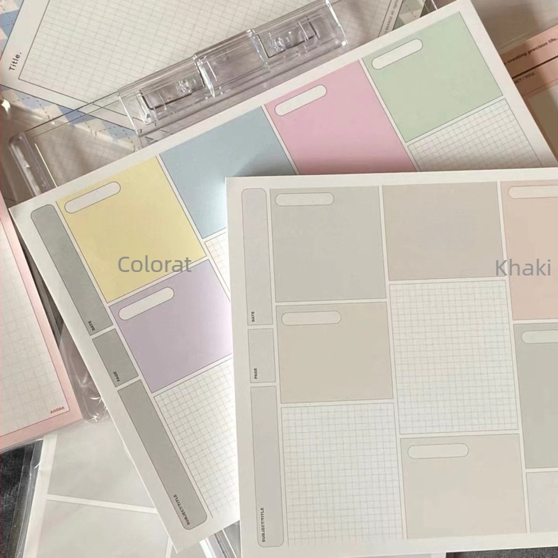 Caiet colorat de notițe, fără adeziv, model bloc de hârtie, fără autorizare IP, hârtie educațională multifuncțională