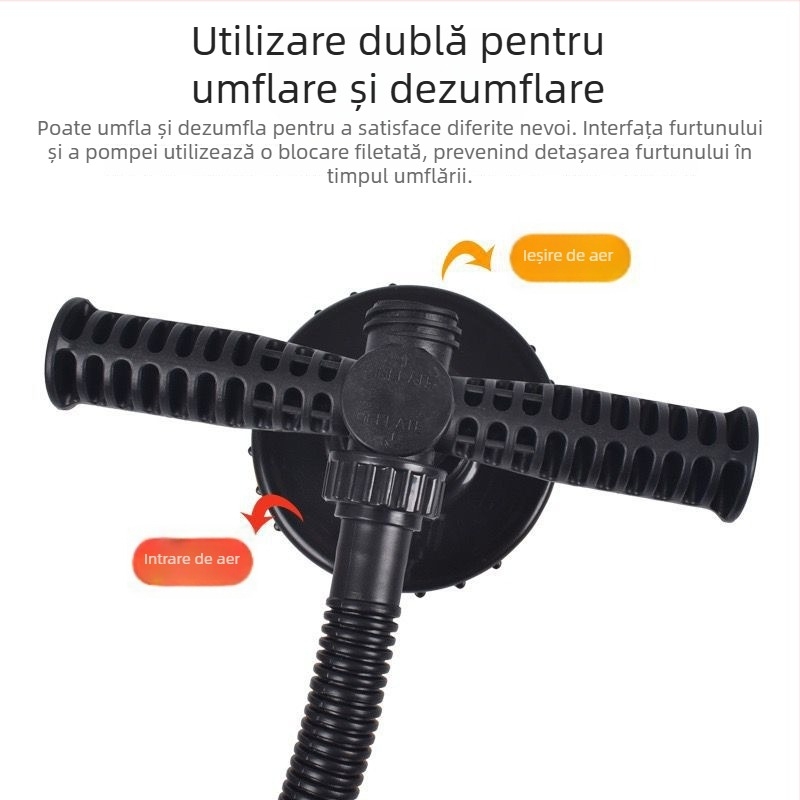 Pompa manuală de înaltă presiune pentru umflarea corturilor, ambarcațiunilor gonflabile, caiacelor, bazinelor și saltelelor gonflabile