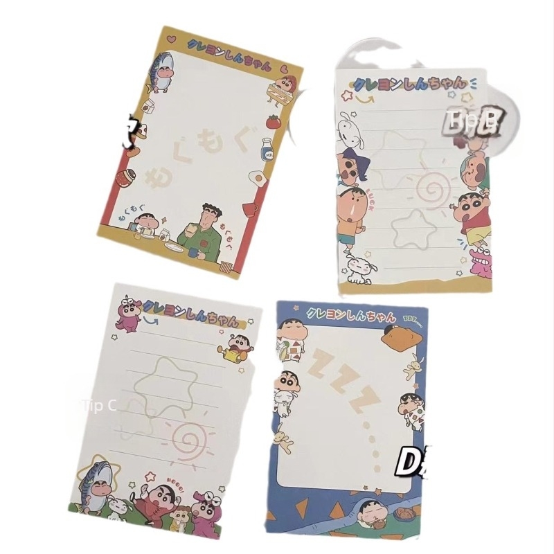 Bloc-notes cu pagini detașabile, temă Crayon Shin-chan, 50 de pagini
