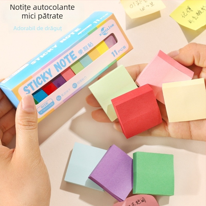 Set notițe autoadezive Fire rich, autocolante, 100 de foi, ambalat în cutie