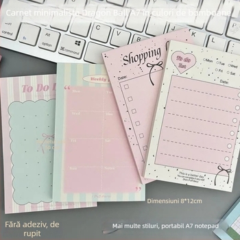 Bloc de notițe cu stil desen animat, hârtie groasă pentru schițe, foi detașabile