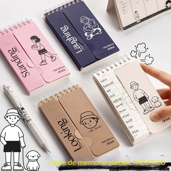 Notebook de cuvinte în engleză pentru studenți – TACOTACO jurnal de memorii portabil și creativ (Brand: Wheat and; Stil: Paper Brick; Lipire: Nu; IP: Nu autorizat)