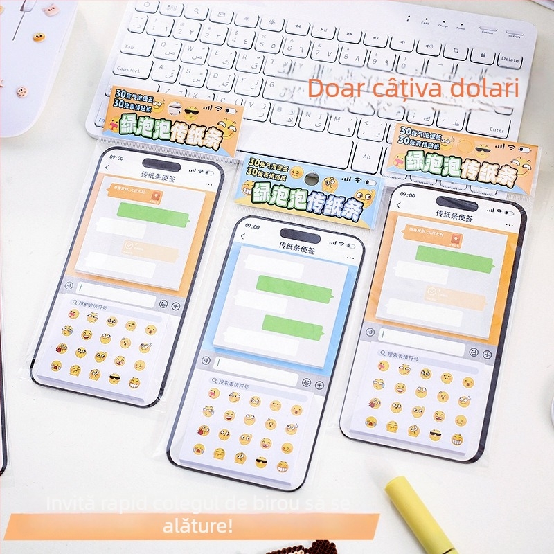 Set cu notițe autocolante și mini caiet | Brand: Other | Adeziv: Da | Paginile interioare: 30 | IP: Neautorizat