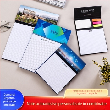 Set de notițe pentru întâlniri Zhong pu cu logo personalizat, Post-it multifuncționale, bloc-notes de birou