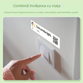 Note adezive pentru exersarea limbii engleze la copii – fraze scurte pentru situații zilnice, foițe despicate; Brand: Hongmeng culture; Adeziv: Da; IP: Nu