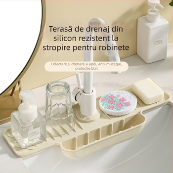 Covoraș de drenaj din silicon pentru chiuvetă, seria Drain mat, brand Kaxiu Ju, lansare vară 2024