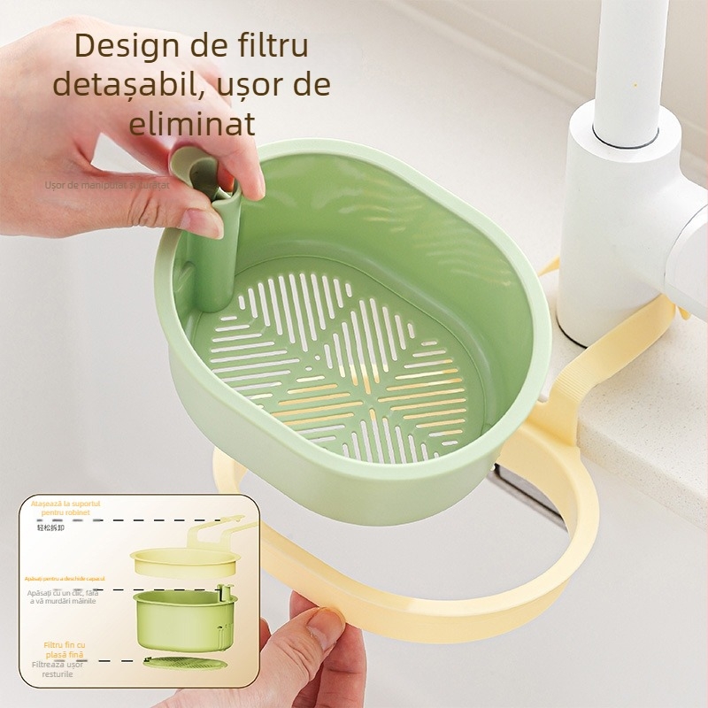 Cos de drenaj pentru chiuvetă, suport suspendat — ABS, Funcție de drenaj, Model 223549, Brand Lemon