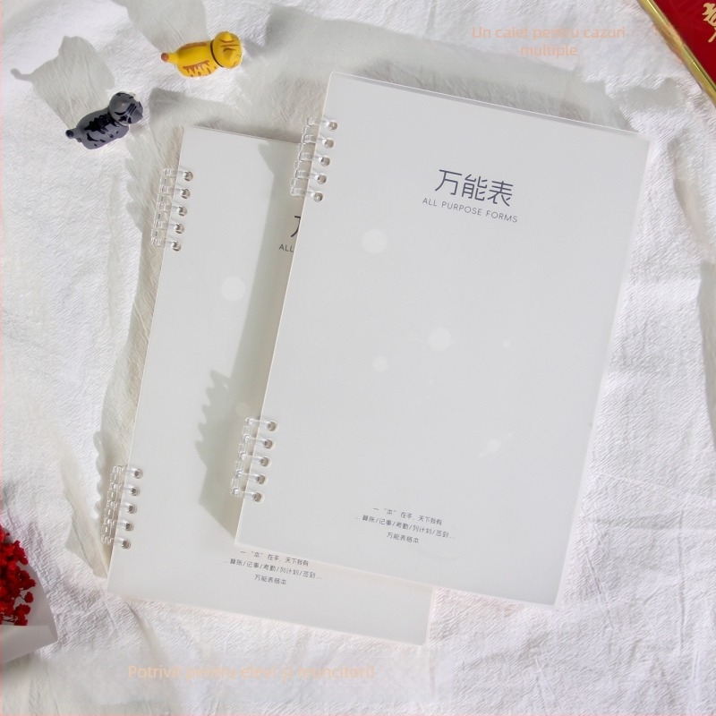 Gao xiaoqi caiet cu formulare goale, registru detaliat și pagini de înregistrare/prezență; legare cu foi detașabile, copertă PP, Dowling hârtie, 120 g, 50–100 pagini