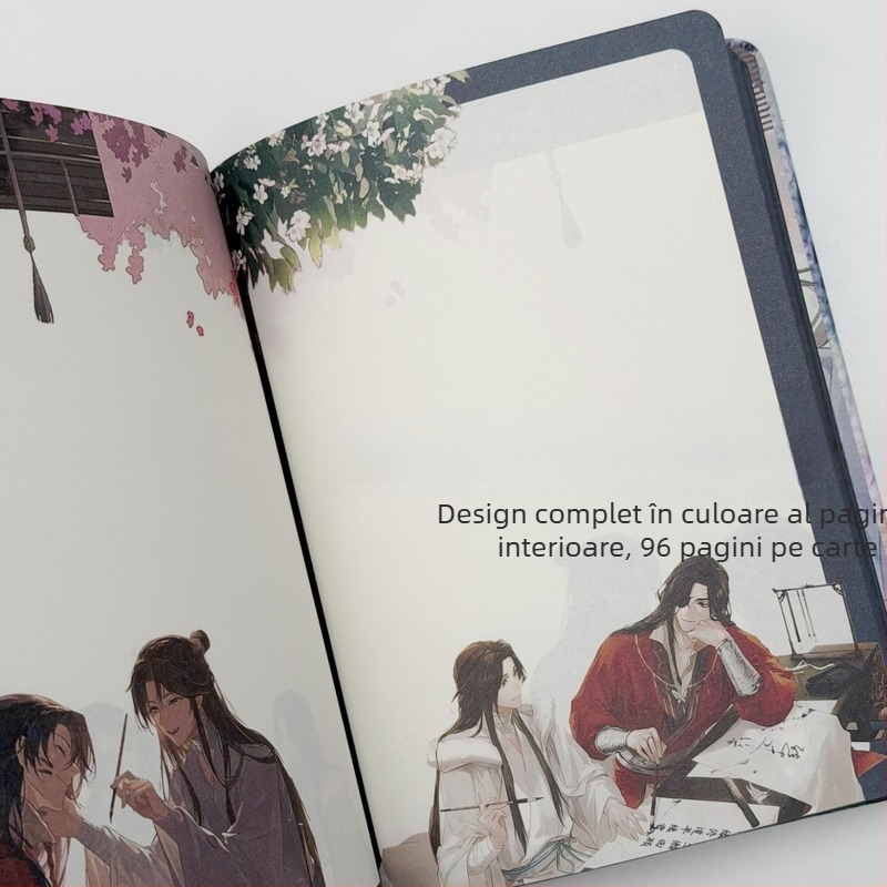 Caiet cu copertă din piele artificială, legare cu sârmă spirală (hârtie din masă lemnoasă; 100 g/m²; 50–100 pagini)