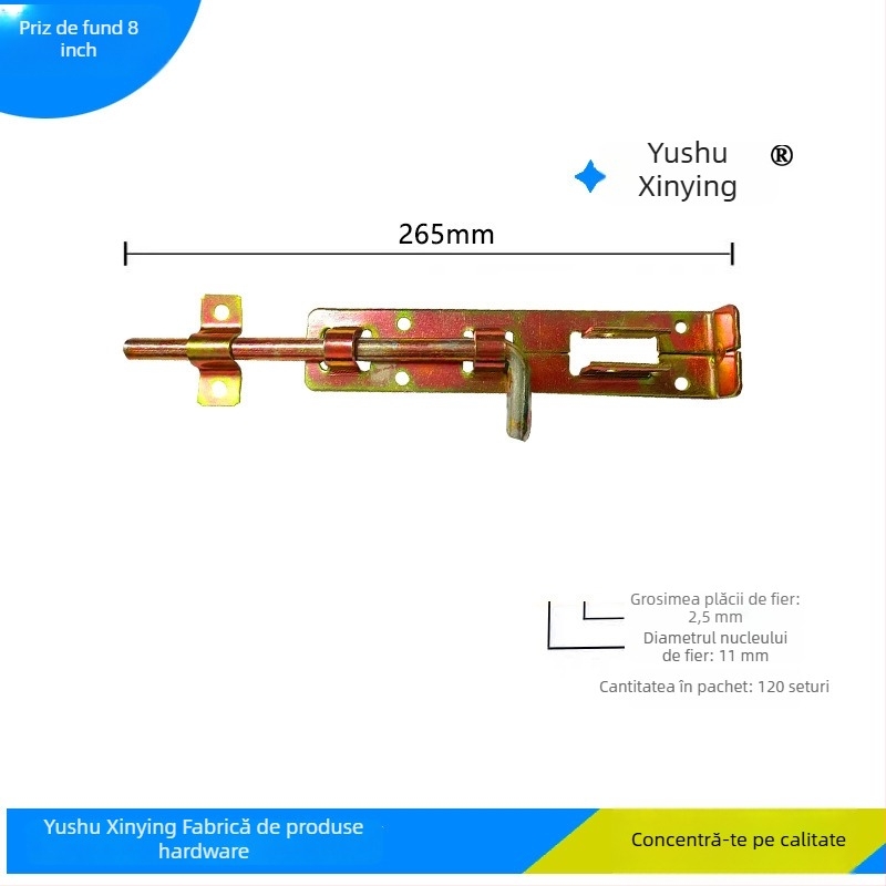 Butterfly latch, bolț pentru ușă din fier îngroșat și întărit