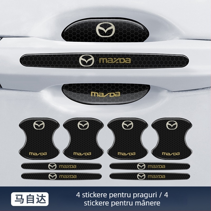 Bandă anti-coliziune pentru mânerul ușii mașinii cu etichetă adezivă reflectorizantă — Tip: Bandă anti-coliziune; Material: TPE; Model: Reflective Drop Adhesive Sticker; Modele aplicabile: General