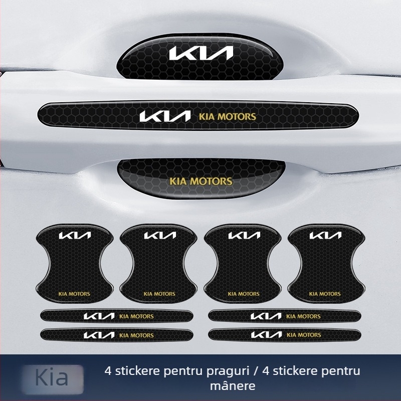 Bandă anti-coliziune pentru mânerul ușii mașinii cu etichetă adezivă reflectorizantă — Tip: Bandă anti-coliziune; Material: TPE; Model: Reflective Drop Adhesive Sticker; Modele aplicabile: General