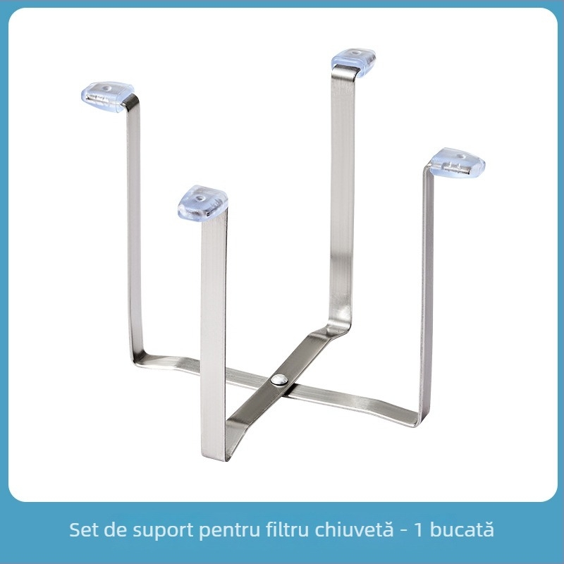 Raft rabatabil ABS pentru chiuveta bucătăriei, spațiu pentru resturi și filtrare încorporată