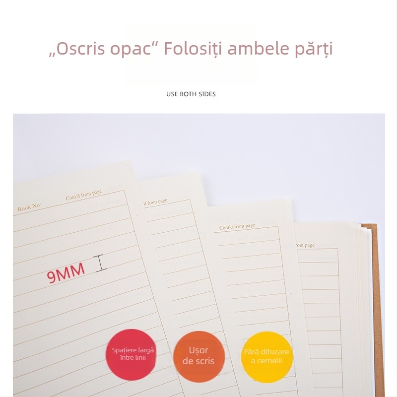 Jurnal de rapoarte de laborator chimie, legare cu sârmă, copertă Kraft, hârtie Forest 80 g