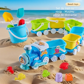 Set jucării de plajă cu unelte pentru săpat în nisip și lopățile, din plastic, pentru copii 4–6 ani, cu activități de apă