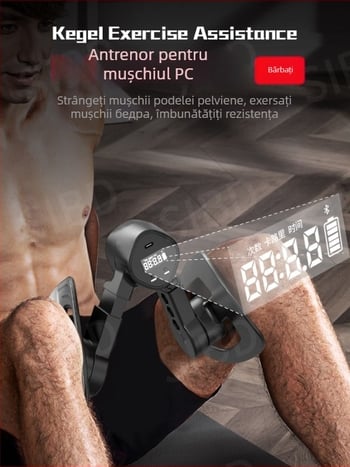 Antrenor Kegel pentru bărbați și dispozitiv de exerciții pentru picioare, antrenarea mușchilor pelvieni, remodelarea coapselor interioare, utilizare acasă