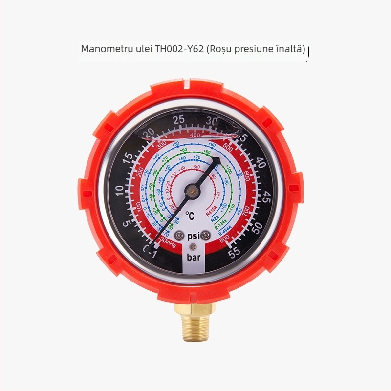 Tonghe Manometru de presiune refrigerant personalizat pentru R22, R134a, R410A – Precizie, conexiune filetata