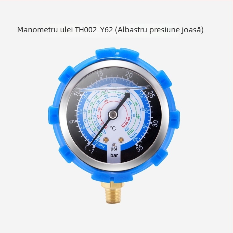 Tonghe Manometru de presiune refrigerant personalizat pentru R22, R134a, R410A – Precizie, conexiune filetata