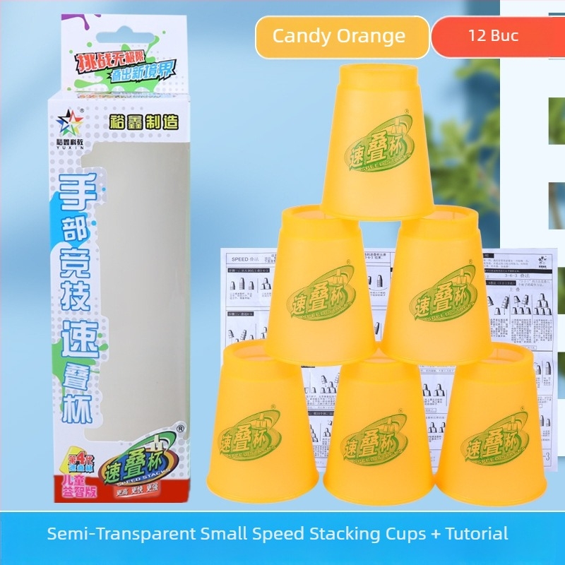 Set Yuxin de pahare stivuite – jucărie educativă din plastic pentru copii 7–14 ani, dezvoltă coordonarea mână-ochi, 3C certificat (cod 2009152203003176)