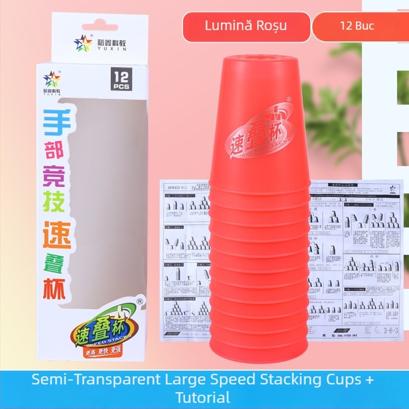 Set Yuxin de pahare stivuite – jucărie educativă din plastic pentru copii 7–14 ani, dezvoltă coordonarea mână-ochi, 3C certificat (cod 2009152203003176)